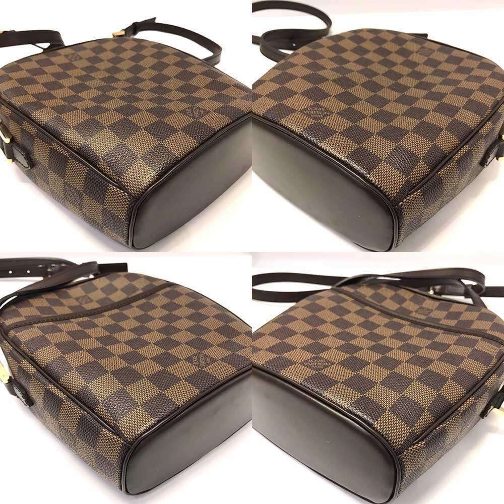 LOUIS VUITTON Authentic Brown Damier Leather Pochette Shoulder Bag - Picture 3 of 6